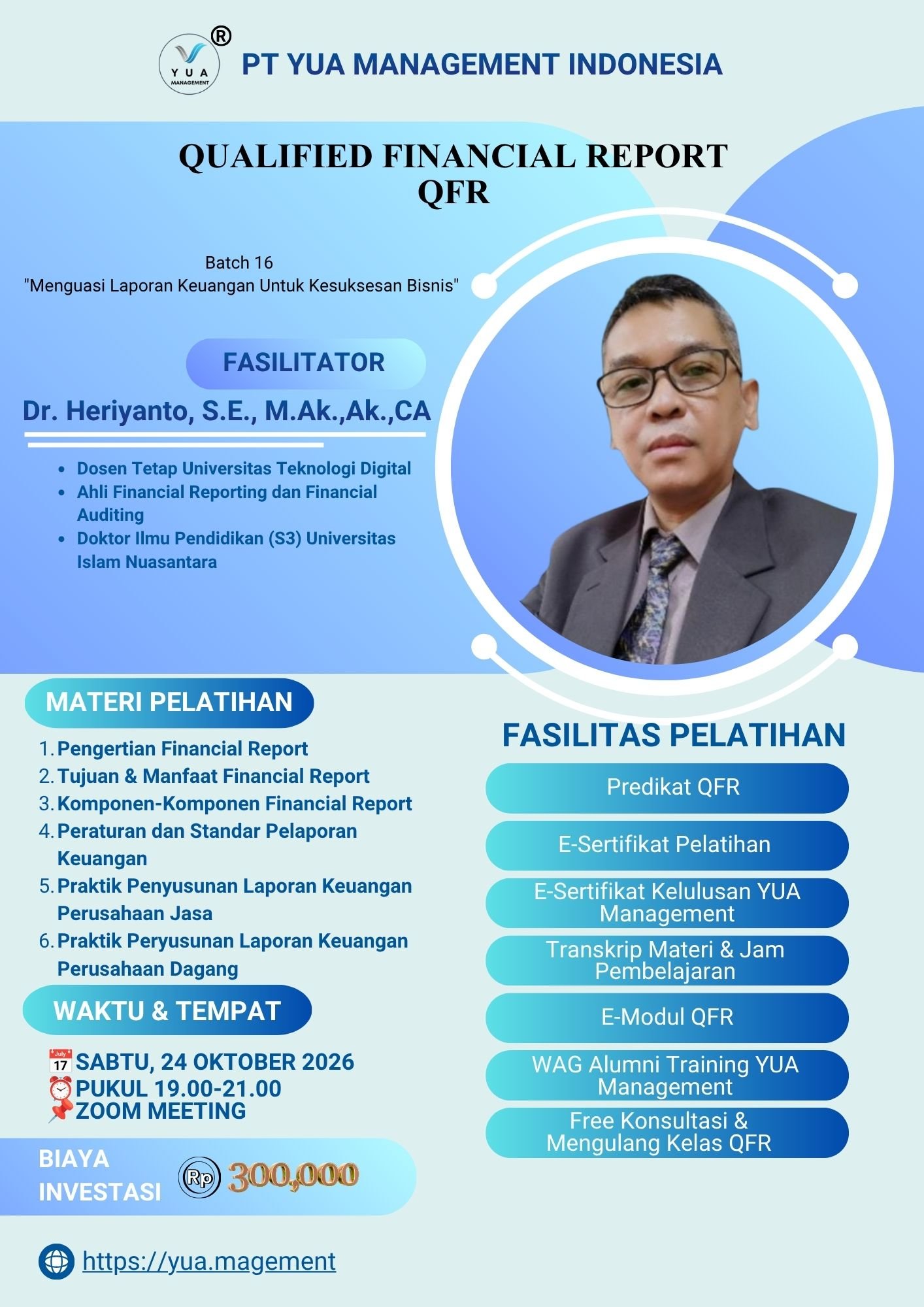 Qualified Financial Report (QFR)