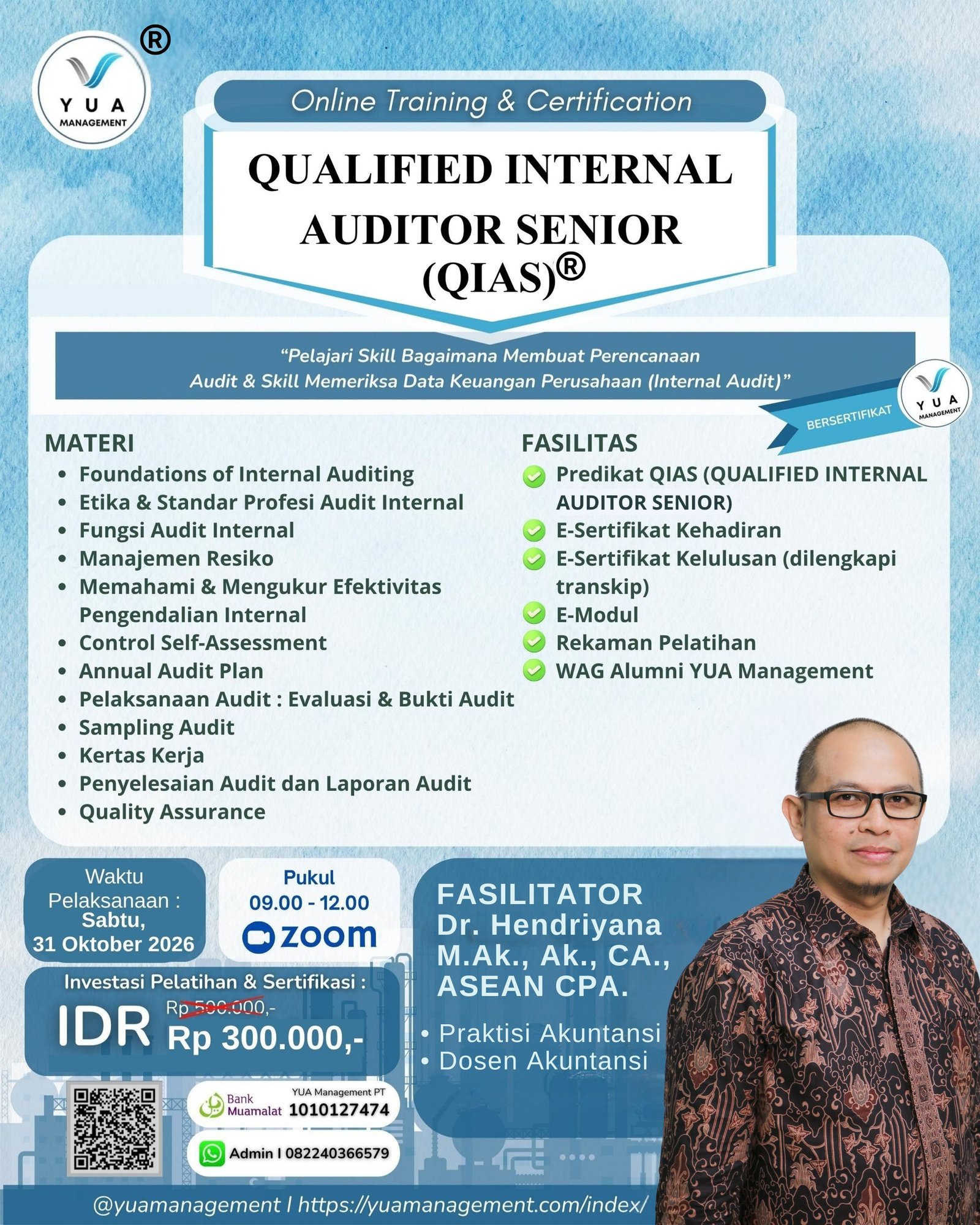 Qualified Internal Auditor Senior (QIAS)